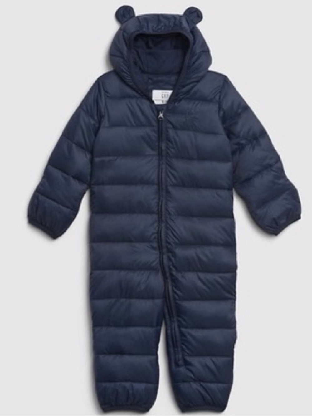 Navy Puffer Baby Snowsuit with Hooded Ears baby gap bear